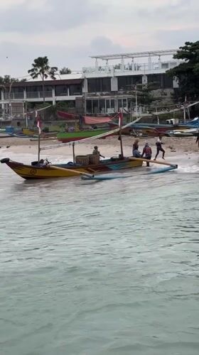 Evening Beach Life Documented in Kuta, Indonesia