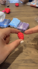 Clay crafting and microscope session recorded in Murom, Russia