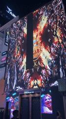 Pattaya clubs display LED light shows during daytime hours