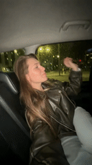 Woman observed in car backseat at night in Belgrade