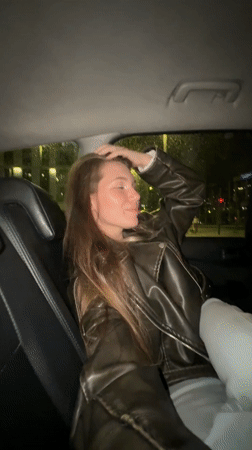 Woman observed in car backseat at night in Belgrade