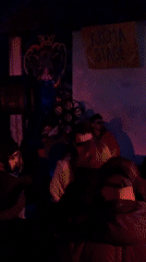 Nighttime outdoor music event draws crowds in Maglic, Serbia