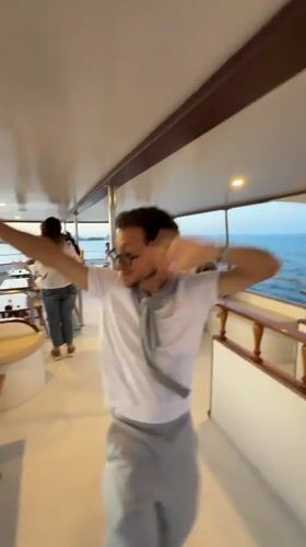 Dancing captured on boat and at party in Larnaca