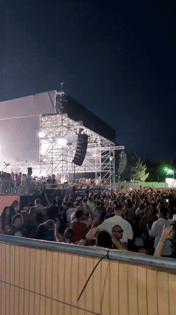 Large outdoor concert draws massive crowd in London