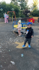 Afternoon playtime at a Moscow neighborhood playground.