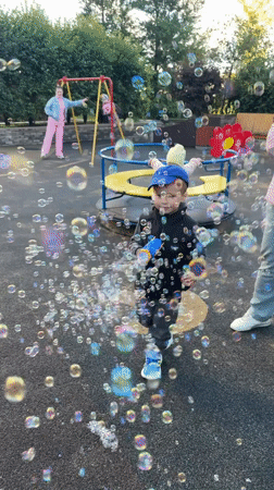 Afternoon playtime at a Moscow neighborhood playground.
