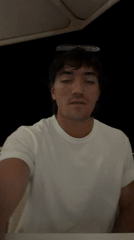 Man records nighttime selfie video in Las Jarretaderas, Mexico