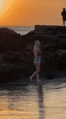 Sunset Beach Gathering With Dogs Recorded in North Kuta