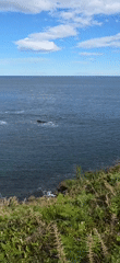 Scenic coastal views captured in Hondarribia, Spain