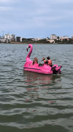 Pedal boats and a lazy afternoon at a Constanța lakeside