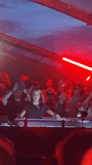 Female DJ performs at Copenhagen concert event