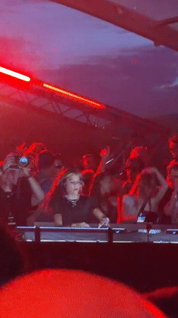Female DJ performs at Copenhagen concert event
