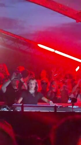 Female DJ performs at Copenhagen concert event