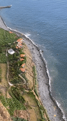 Ribeira Brava cliffs and coastline at golden hour