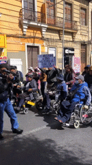 Multiple peaceful demonstrations converge in La Paz streets