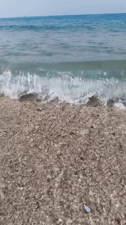 Beach day on the Vietnamese coast, kites, waves, and shoreside dining