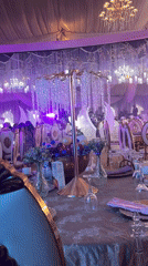 Nanbam and Jeremiah's wedding reception in Bukuru, Nigeria
