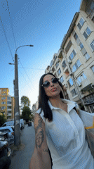 Sunny stroll through Pleven streets with a yellow bag
