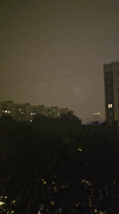 Nighttime urban scene documented in Khimki, Russia