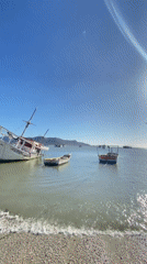 Evening waterfront scenes captured in Juan Griego, Venezuela