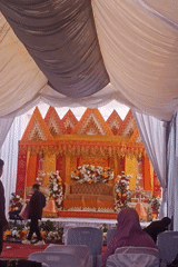 Wedding ceremony and daily life documented in Indonesian villages