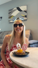 Birthday tart and a curious cat in Carnikava