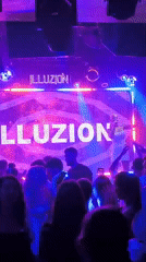 Singer performs at Illuz nightclub in Sofia Bulgaria