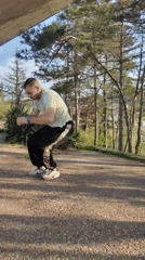 Man performs backflip, athletic stunts in Varna park