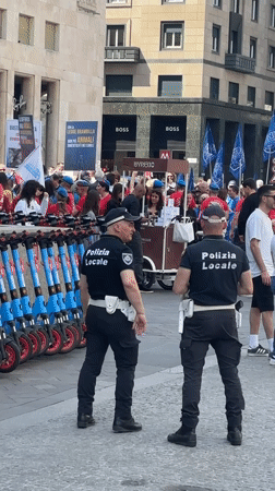 Animal rights protesters demonstrate in Milan square demanding justice
