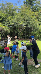 Rice planting day with kids at a Ban Pa Tio paddy
