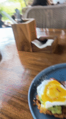 Breakfast documented at North Kuta cafe early morning
