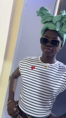 Woman photographed in multiple poses in Ajara, Nigeria