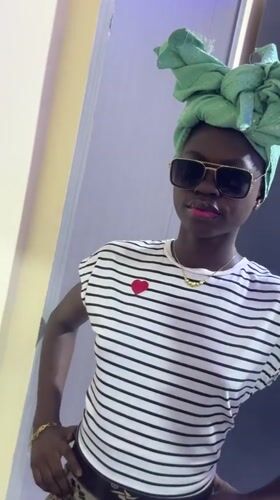 Woman photographed in multiple poses in Ajara, Nigeria