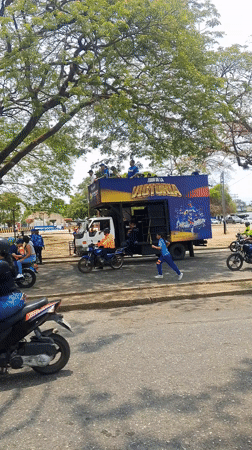 Baseball celebration parade held in San Carlos, Venezuela