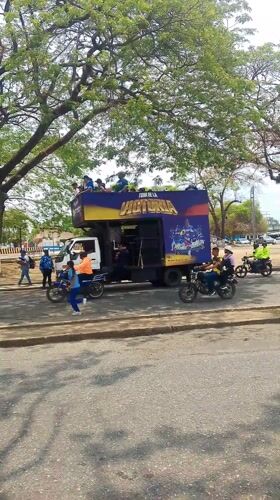 Baseball celebration parade held in San Carlos, Venezuela