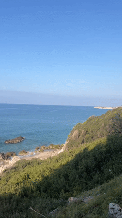 Clear morning coastal scenes captured in Alanya, Turkey