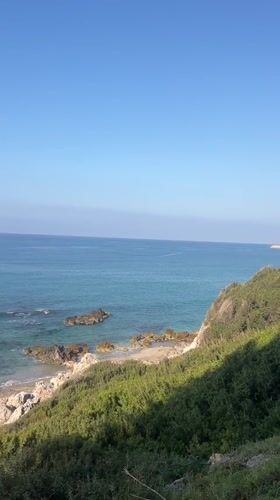 Clear morning coastal scenes captured in Alanya, Turkey