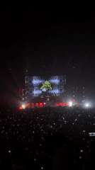 Moscow concert venue fills with phone-lit crowd during performance