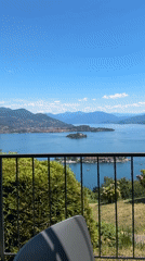 Lake Maggiore morning: views, a vintage Moto Guzzi, and calamari