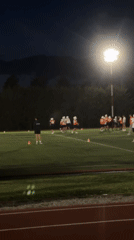 Late night football practice observed in San Andrés Cholula
