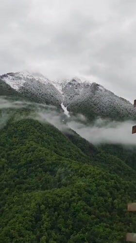 Mountainous scenes and Pushkin monument documented in Estosadok, Russia