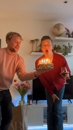 Birthday celebration captured in London apartment with city views