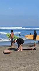 Late night beach activity recorded in North Kuta