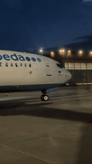 Evening at Sheremetyevo: tarmac activity and quiet moments nearby