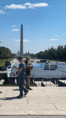 Sunny afternoon scenes captured on Washington's National Mall