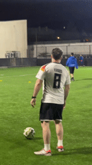Nighttime soccer practice session documented in Tbilisi, Georgia