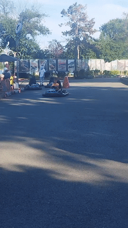 Go-karts and park life on a sunny afternoon in Constanța