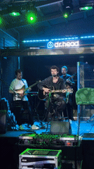 Live acoustic set on a Balashikha stage