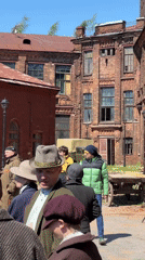 Period film production underway in Sestroretsk with vintage costumes