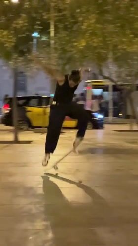 Late-night skate session through Barcelona's streets and squares